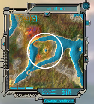 Map Showing Treasure Island (circled). Map Showing Treasure Island (circled).